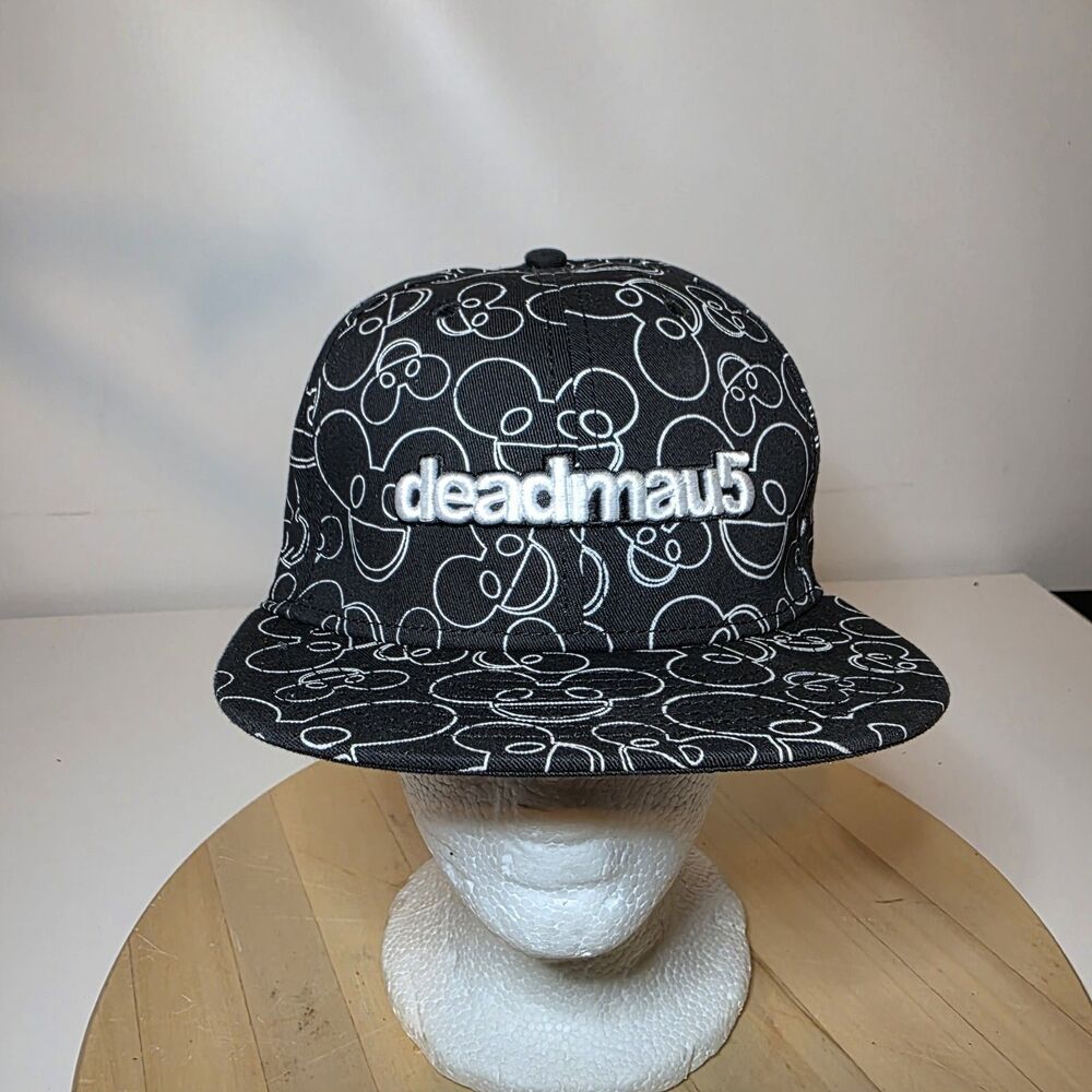 Deadmau5 All Over Print Glow in the Dark Snapback Hat Music DJ Joel Zimmerman